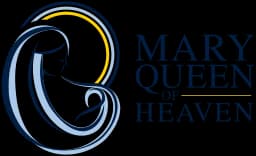 School emblem of Mary Queen of Heaven Catholic Primary School