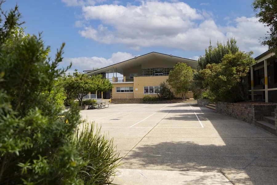 Campus buildings and grounds at Wycliffe Christian School in Warrimoo