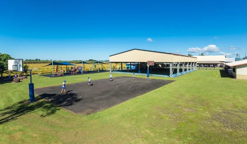 Campus buildings and grounds at St John's School in Silkwood
