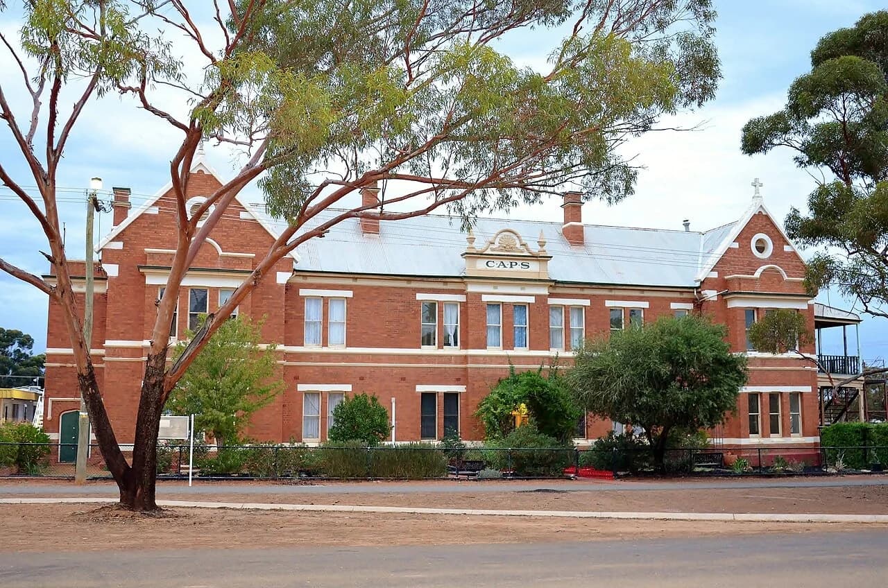 Christian Aboriginal Parent-Directed School building at Coolgardie