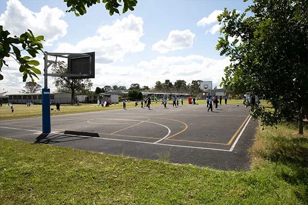 Campus buildings and grounds at St Christopher's Catholic Primary School in Holsworthy