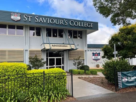 Campus buildings and grounds at St Saviour's College in Toowoomba