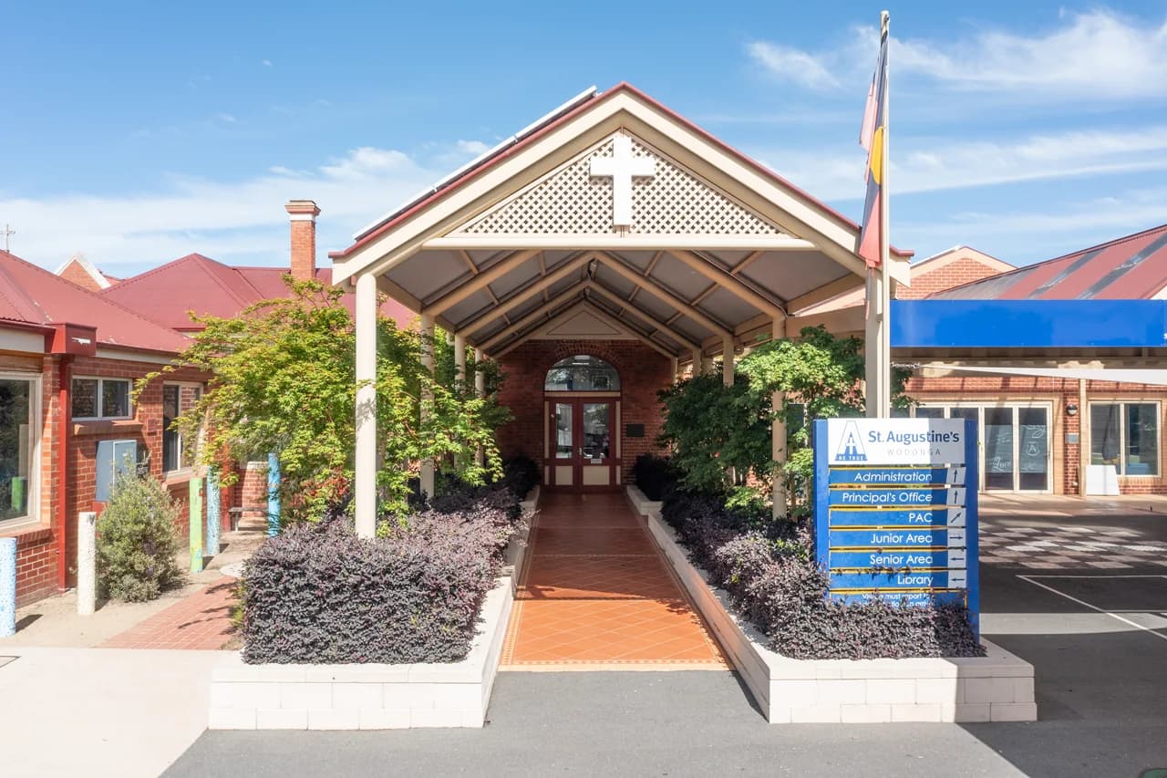 Campus buildings and grounds at St Augustine's School in Wodonga