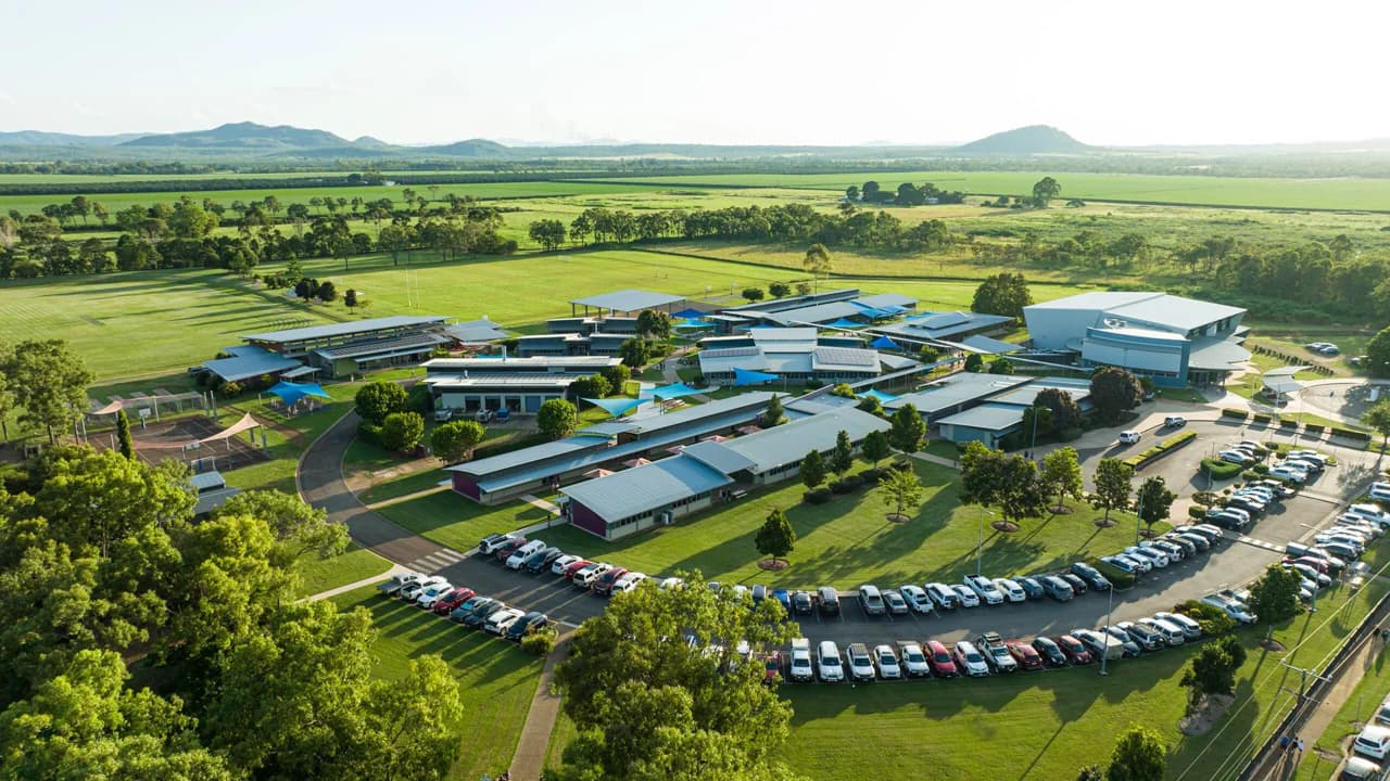 Campus buildings and grounds at St Stephen's Catholic College in Mareeba