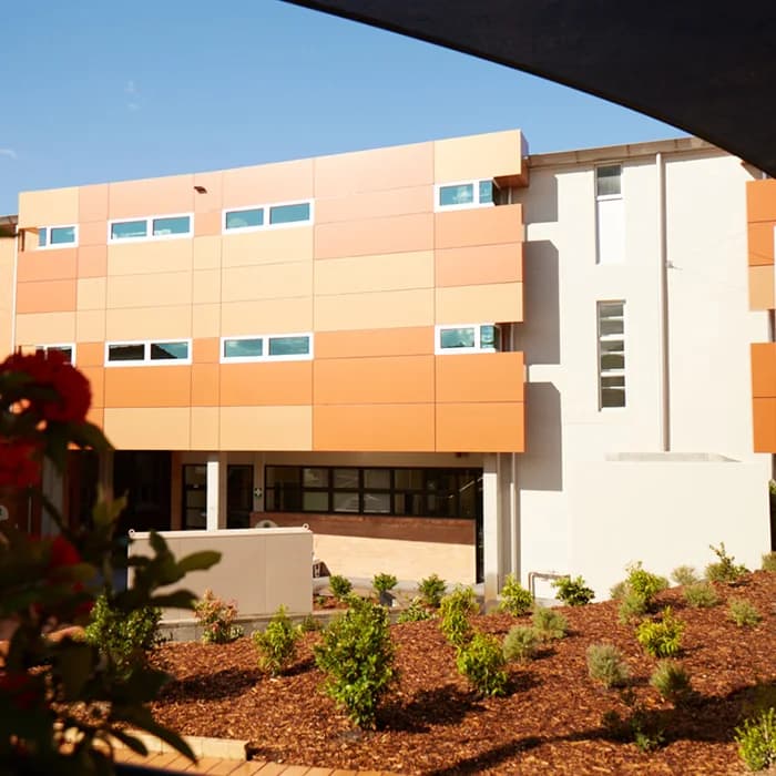 Campus buildings and grounds at Clayfield College in Clayfield