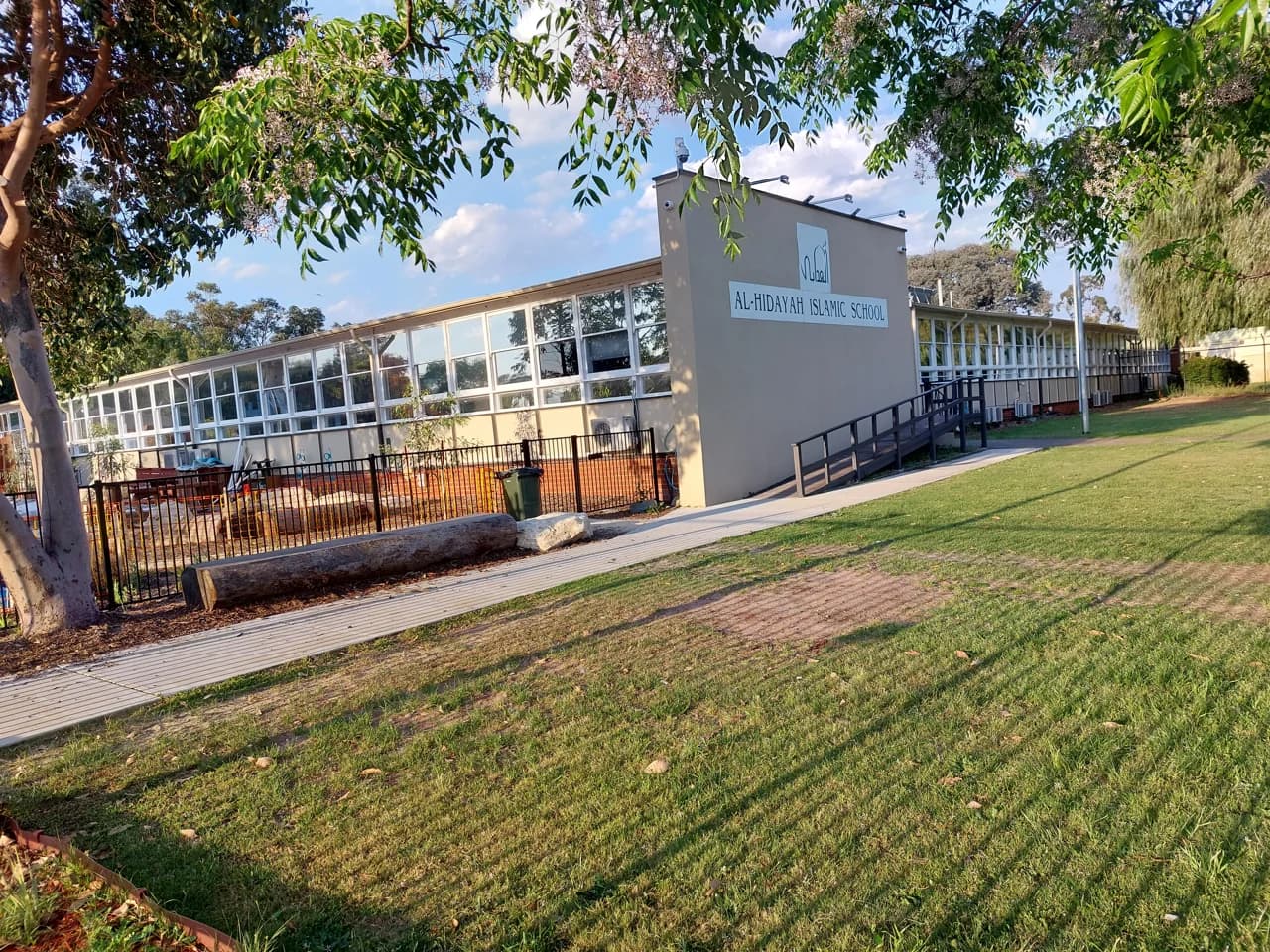 Campus buildings and grounds at Al-Hidayah Islamic School in Bentley