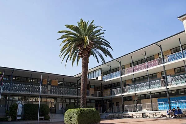 Campus buildings and grounds at Marist Catholic College North Shore in North Sydney