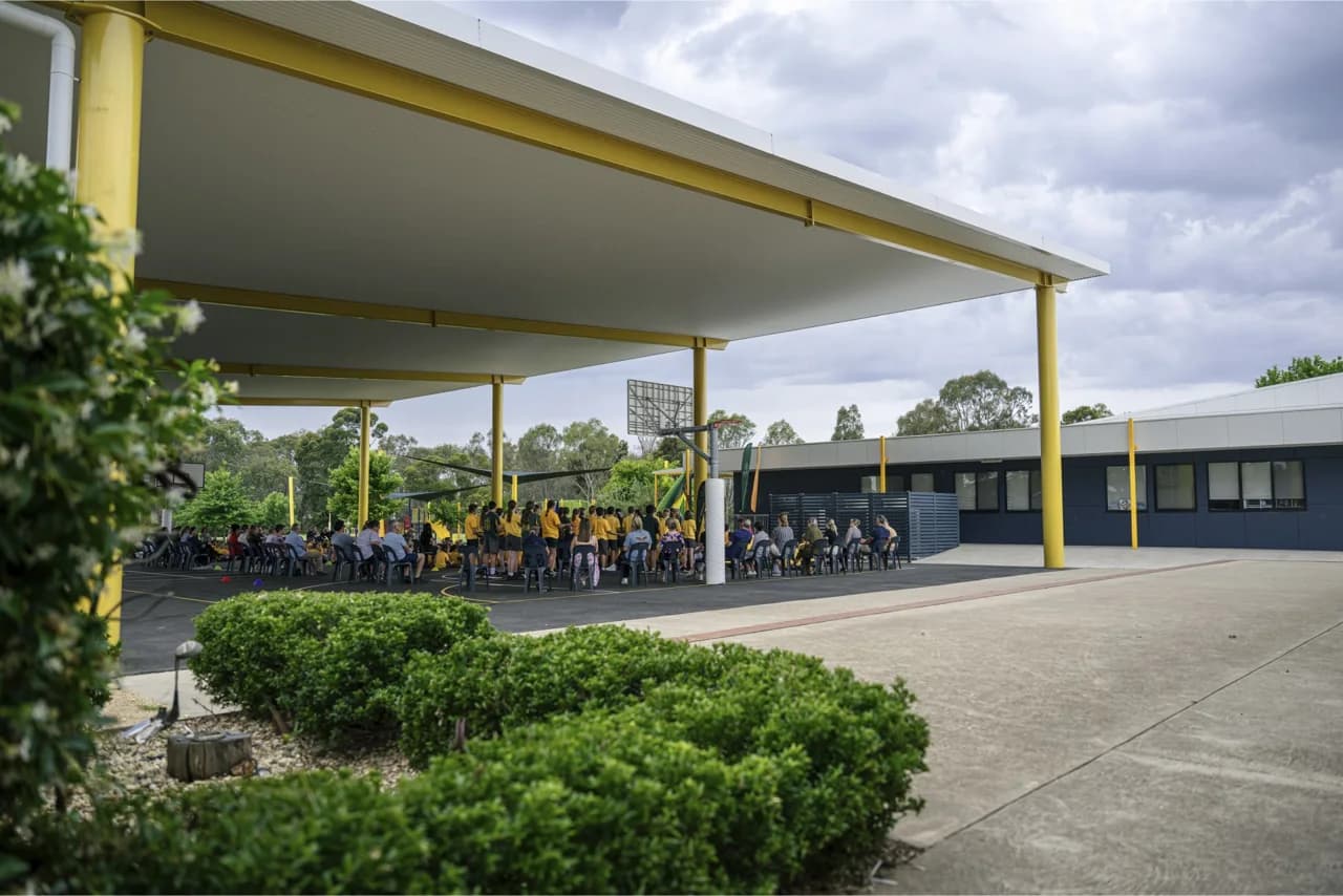 Campus buildings and grounds at St Bernard's School in Wangaratta