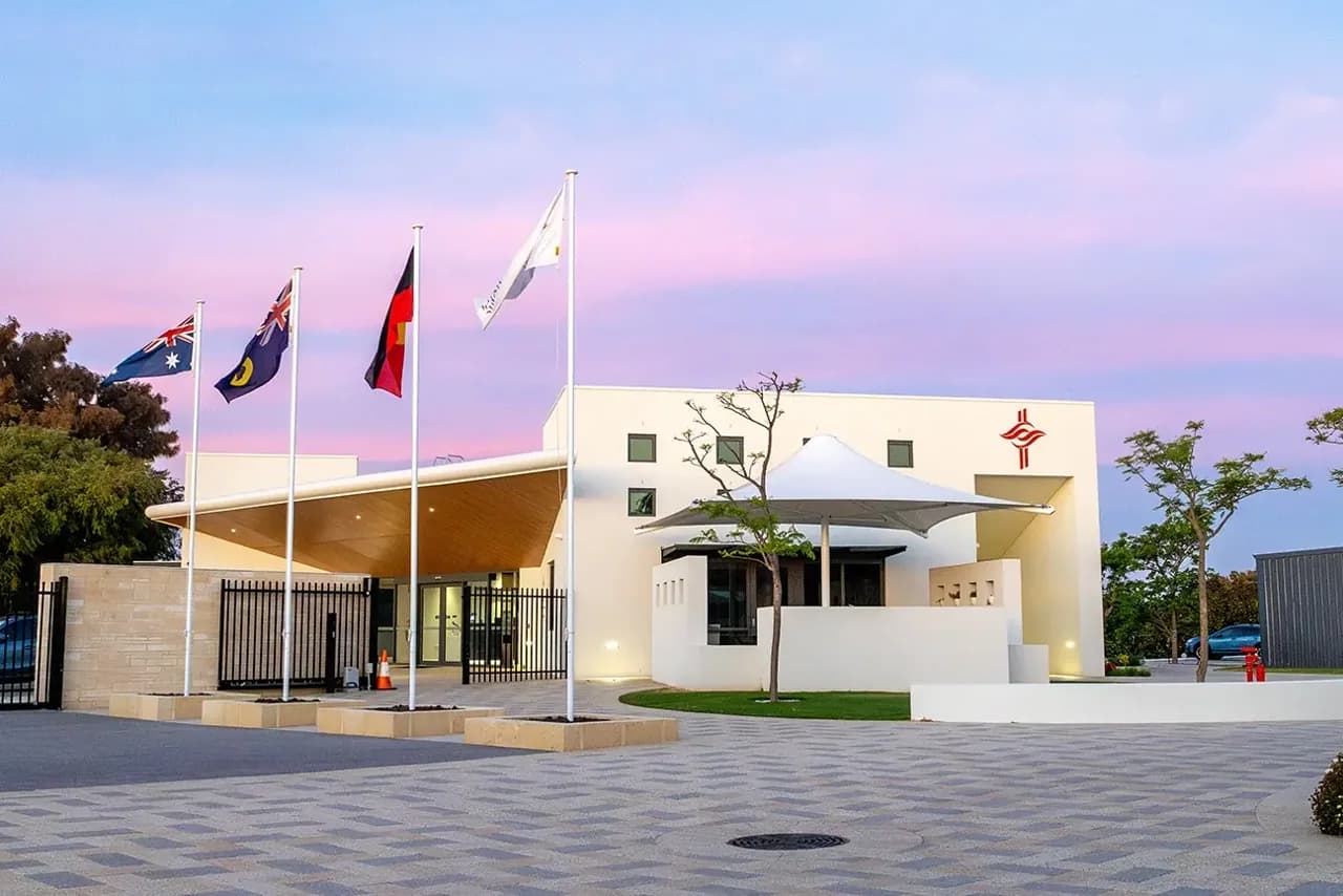 Campus buildings and grounds at Prendiville Catholic College in Ocean Reef