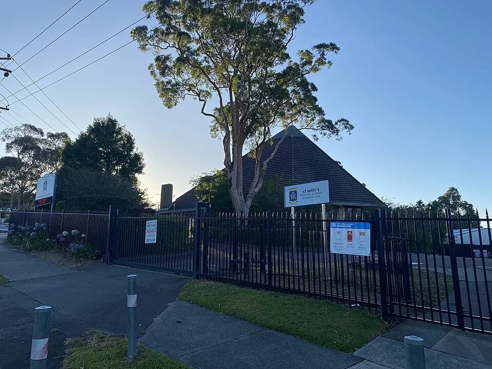 St Mary’s Primary School entrance in Warners Bay