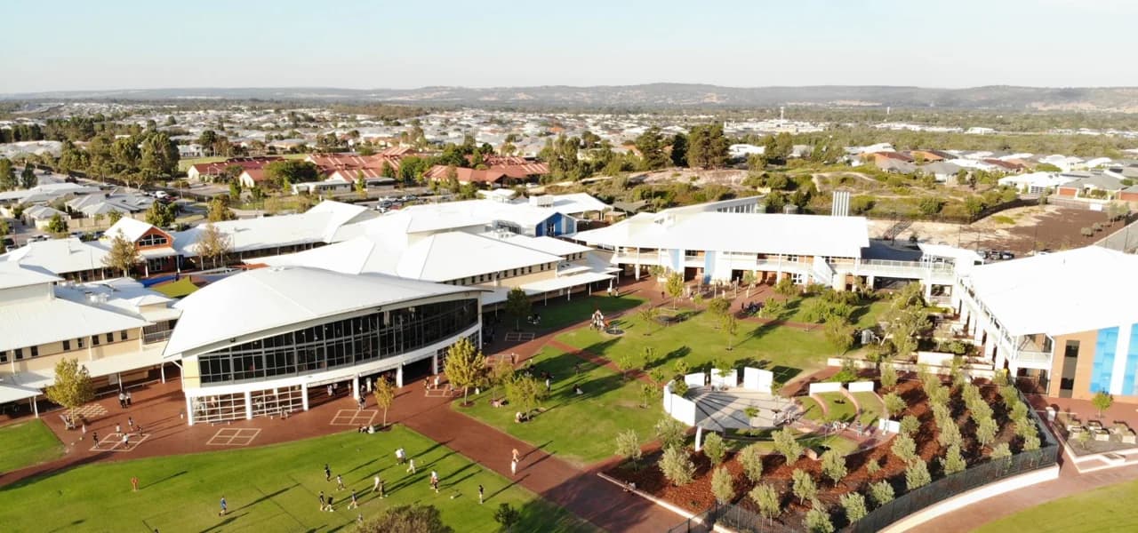 Campus buildings and grounds at Holy Cross College in Ellenbrook