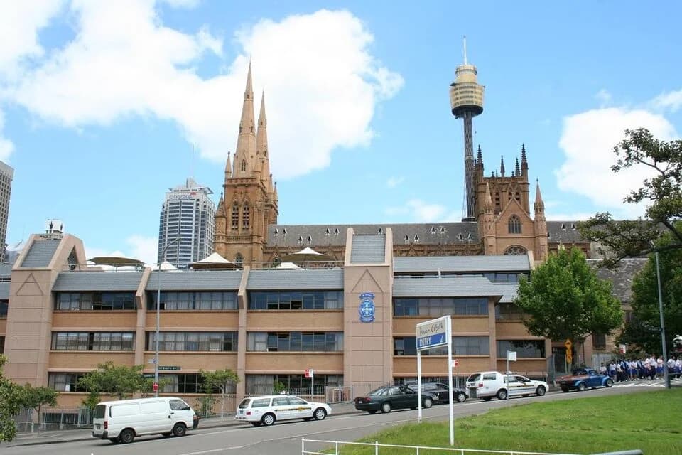 St Mary's Cathedral College building in Sydney