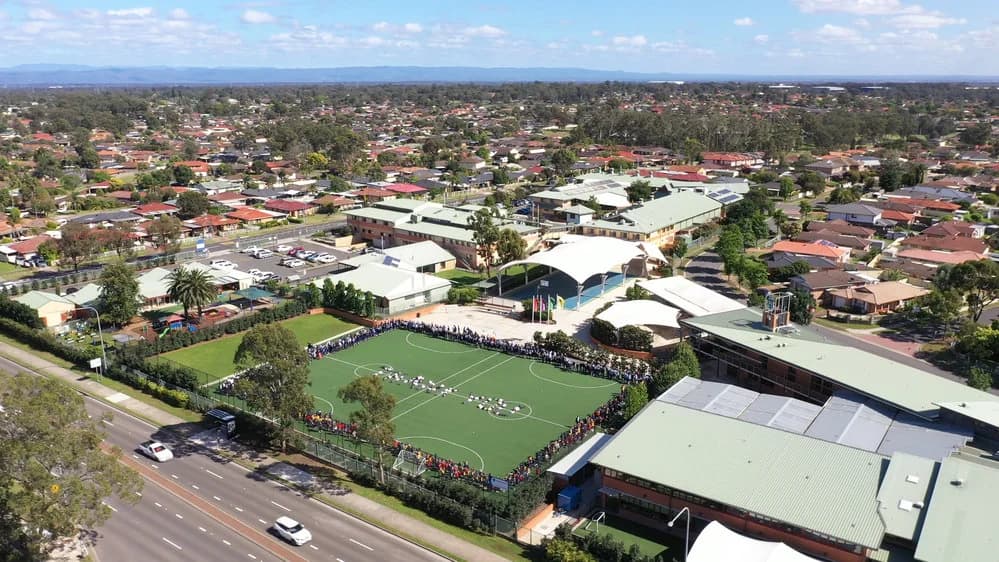 Campus buildings and grounds at Richard Johnson Anglican College in Oakhurst