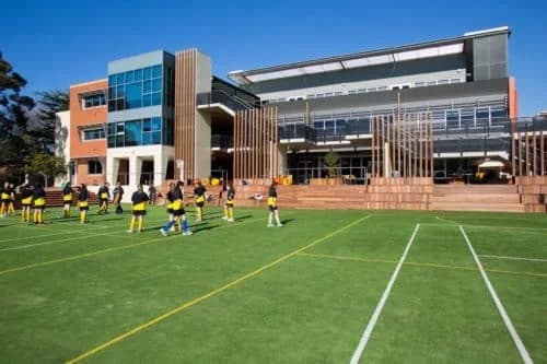 Campus buildings and grounds at Strathcona Baptist Girls' Grammar in Canterbury