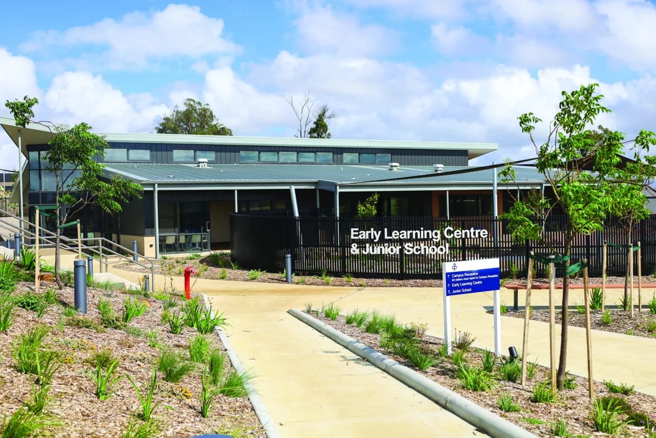 Campus buildings and grounds at St Paul's Anglican Grammar School in Drouin
