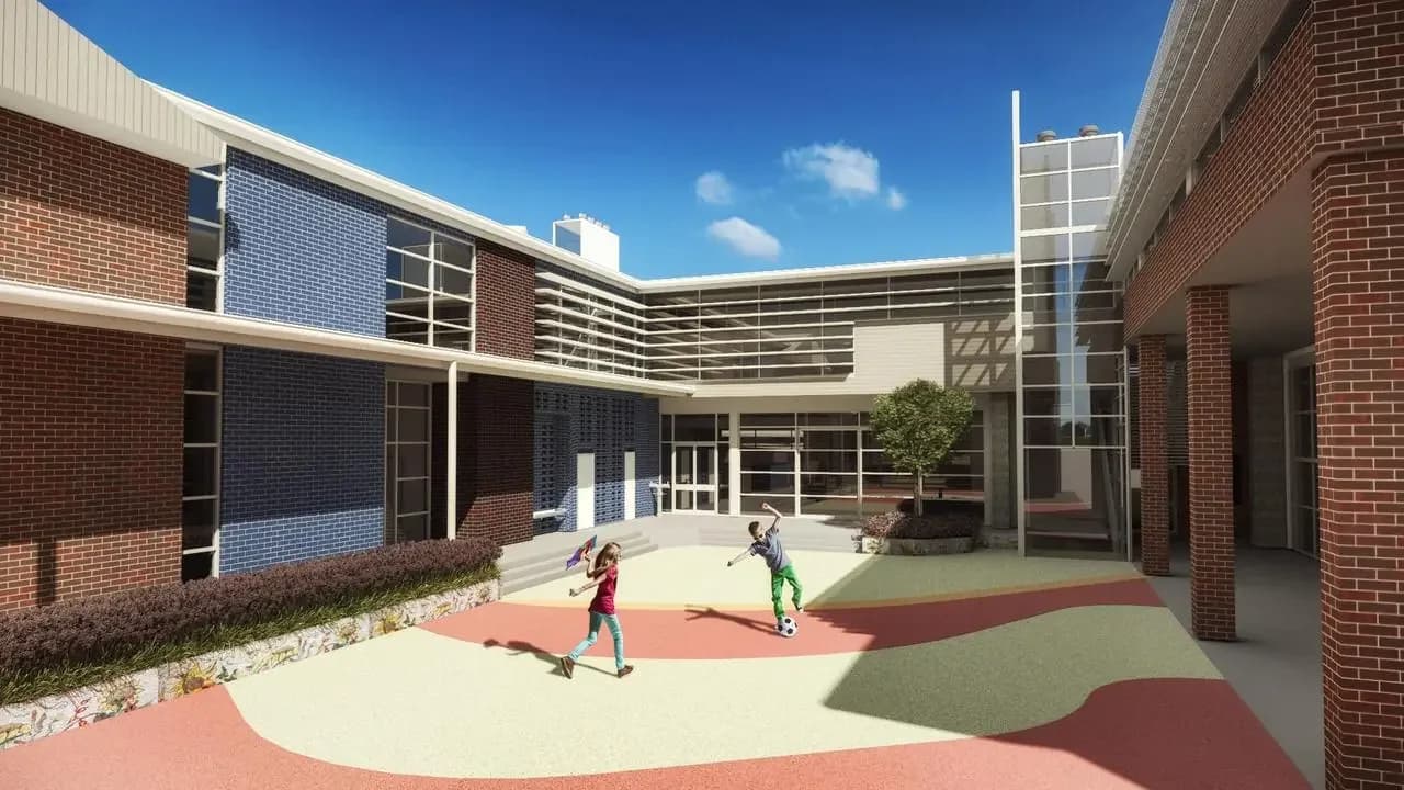 Campus buildings and grounds at St Mark's Catholic Primary School in Drummoyne