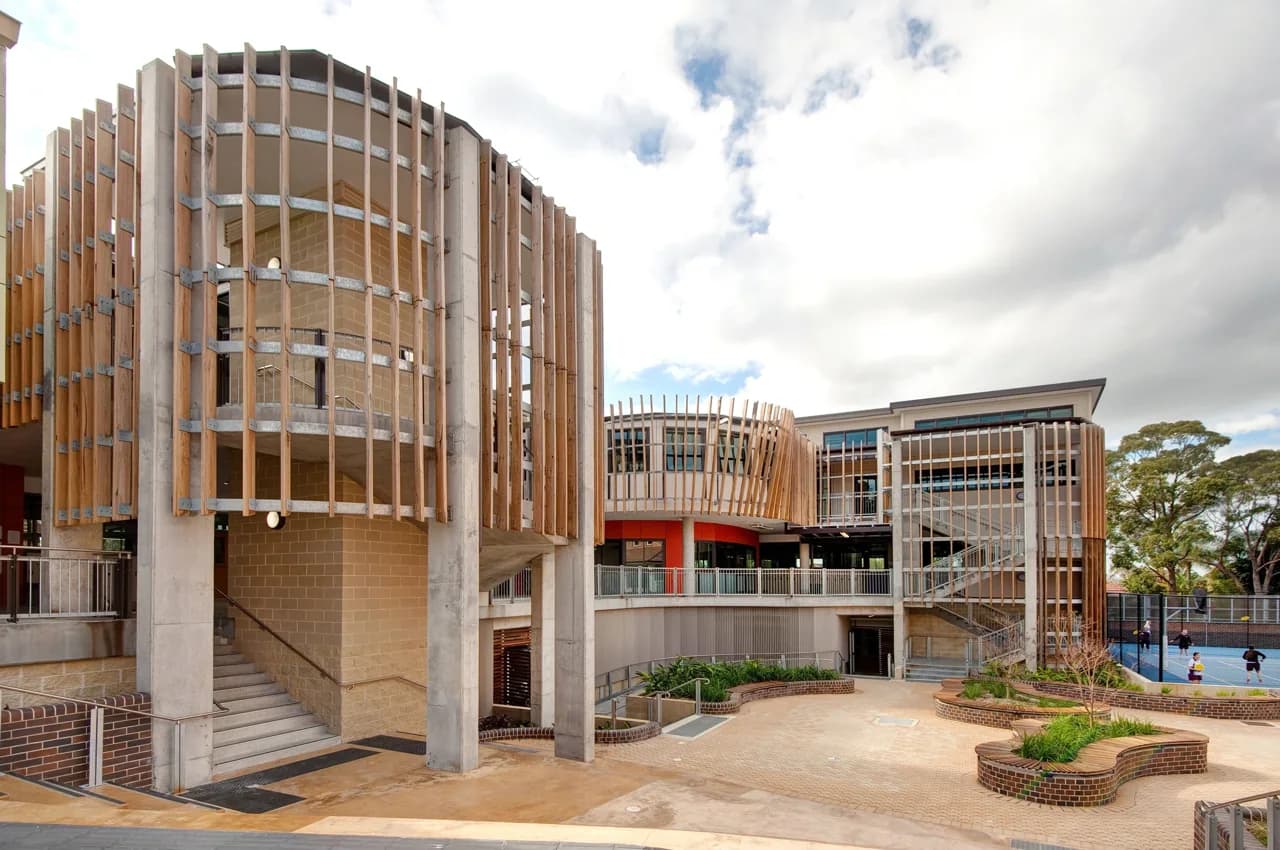 Campus buildings and grounds at Brigidine College St Ives in St Ives