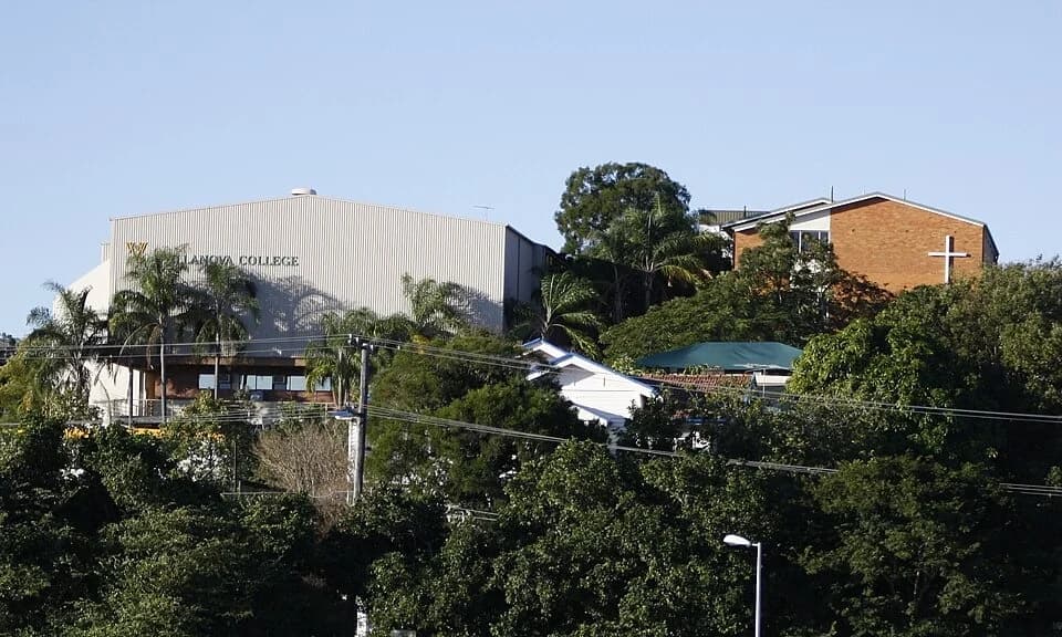 Villanova College buildings in Coorparoo