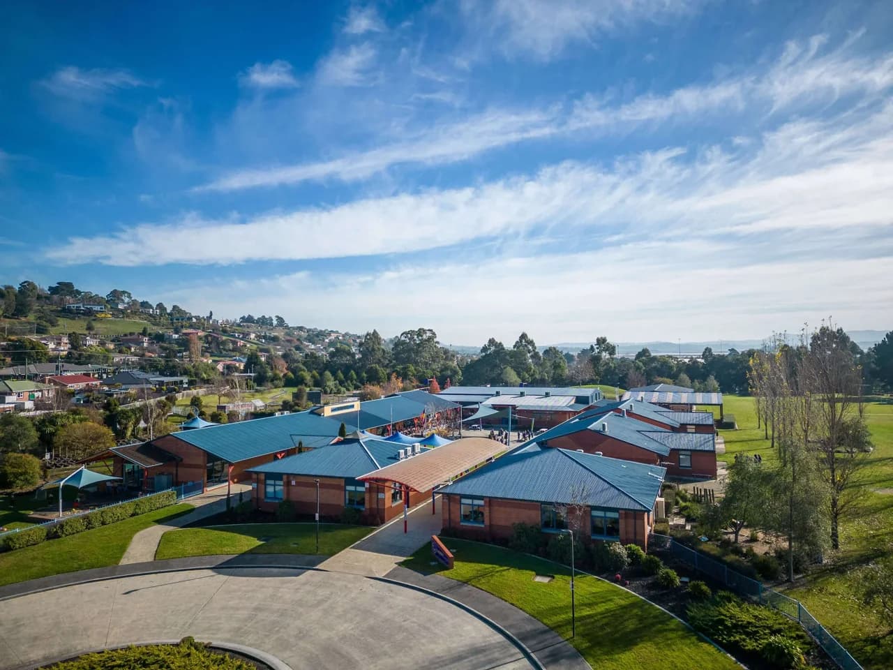 Campus buildings and grounds at St Anthony's Catholic School in Riverside