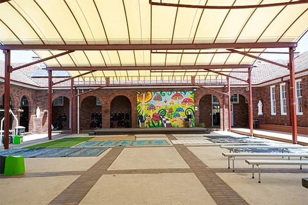 Campus buildings and grounds at St Michael's Catholic Primary School in Daceyville