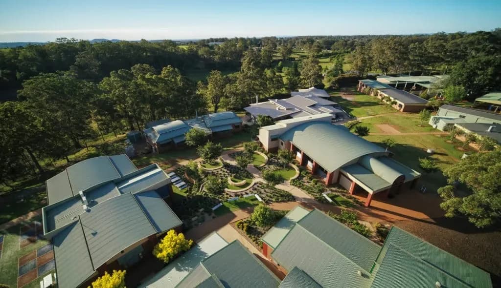 Campus buildings and grounds at Toowoomba Christian College in Highfields