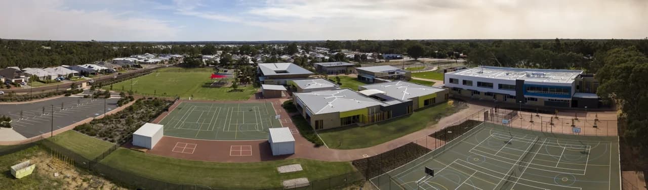 Campus buildings and grounds at Salvado Catholic College in Byford