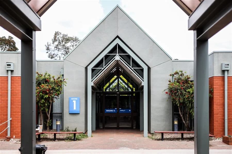 Campus buildings and grounds at Al Iman College in Melton South