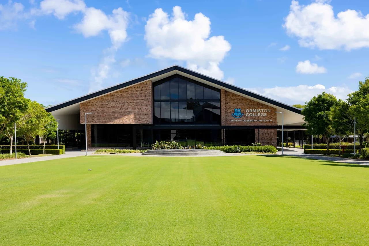 Campus buildings and grounds at Ormiston College in Ormiston