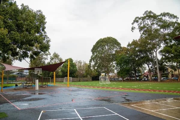 Campus buildings and grounds at St Columba's Catholic Primary School in Leichhardt North