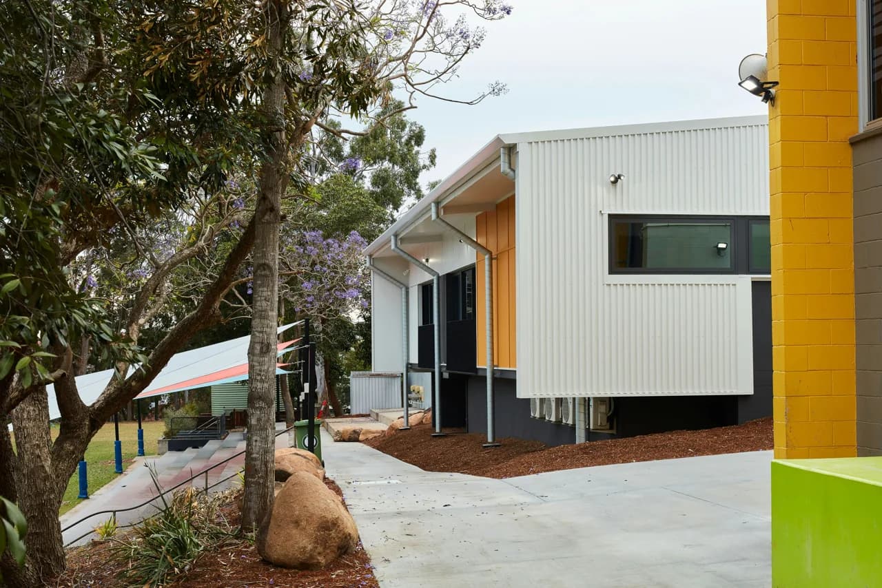 Campus buildings and grounds at Our Lady of the Angels' School in Wavell Heights