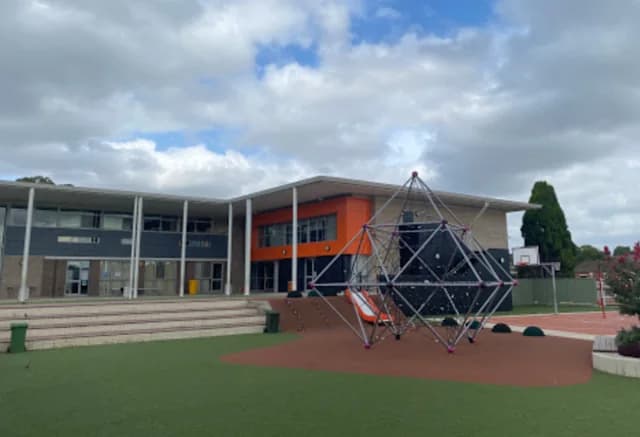 Campus buildings and grounds at Regents Park Christian School in Regents Park