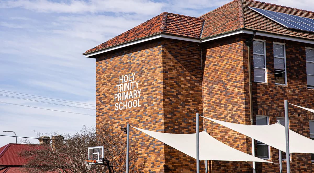 Campus buildings and grounds at Holy Trinity Primary School in Granville