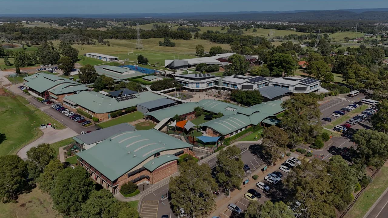 Campus buildings and grounds at Penrith Anglican College in Orchard Hills