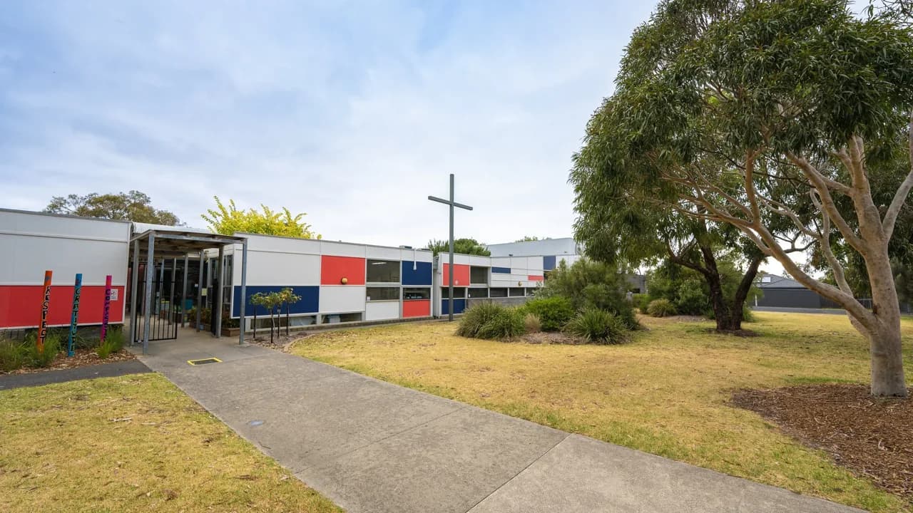 Campus buildings and grounds at St Therese School in Torquay