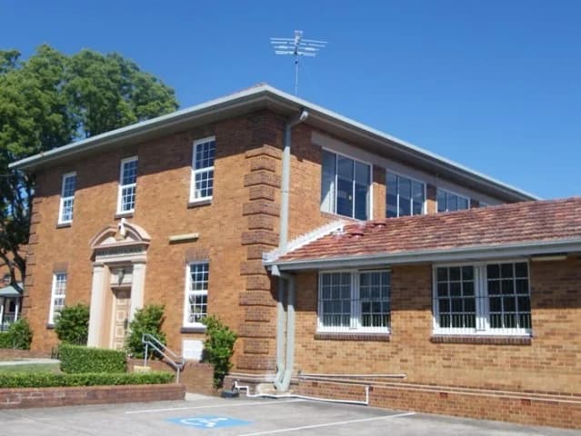 Campus buildings and grounds at Holy Spirit School in New Farm