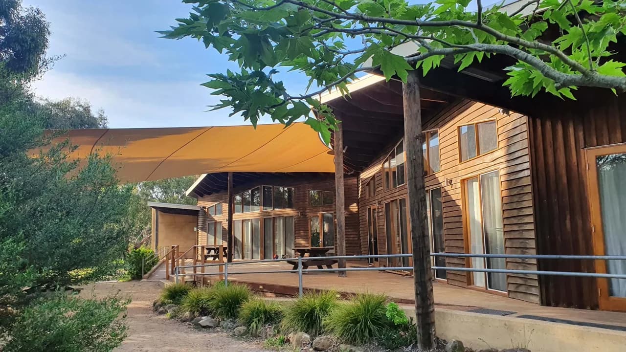 Campus buildings and grounds at Freshwater Creek Steiner School in Freshwater Creek