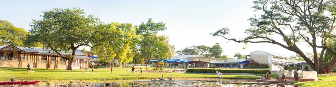 Campus buildings and grounds at The Cathedral School of St Anne and St James in Mundingburra