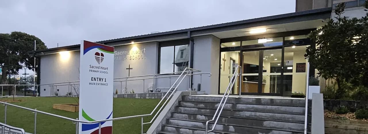 Campus buildings and grounds at Sacred Heart School in Sandringham