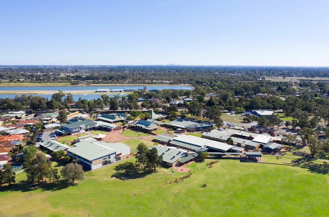 Campus buildings and grounds at John Wollaston Anglican Community School in Camillo