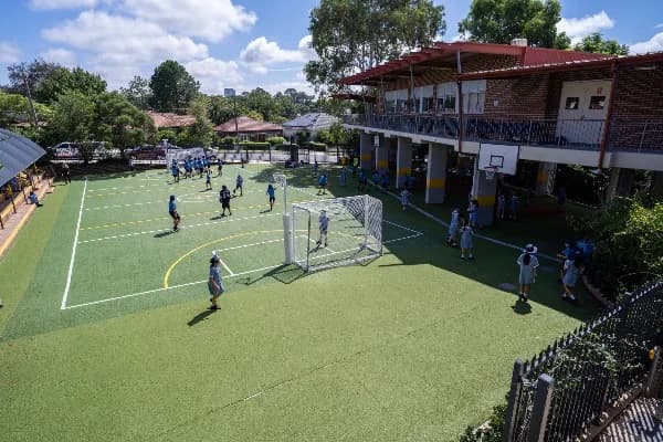 Campus buildings and grounds at St Kevin's Catholic Primary School in Eastwood