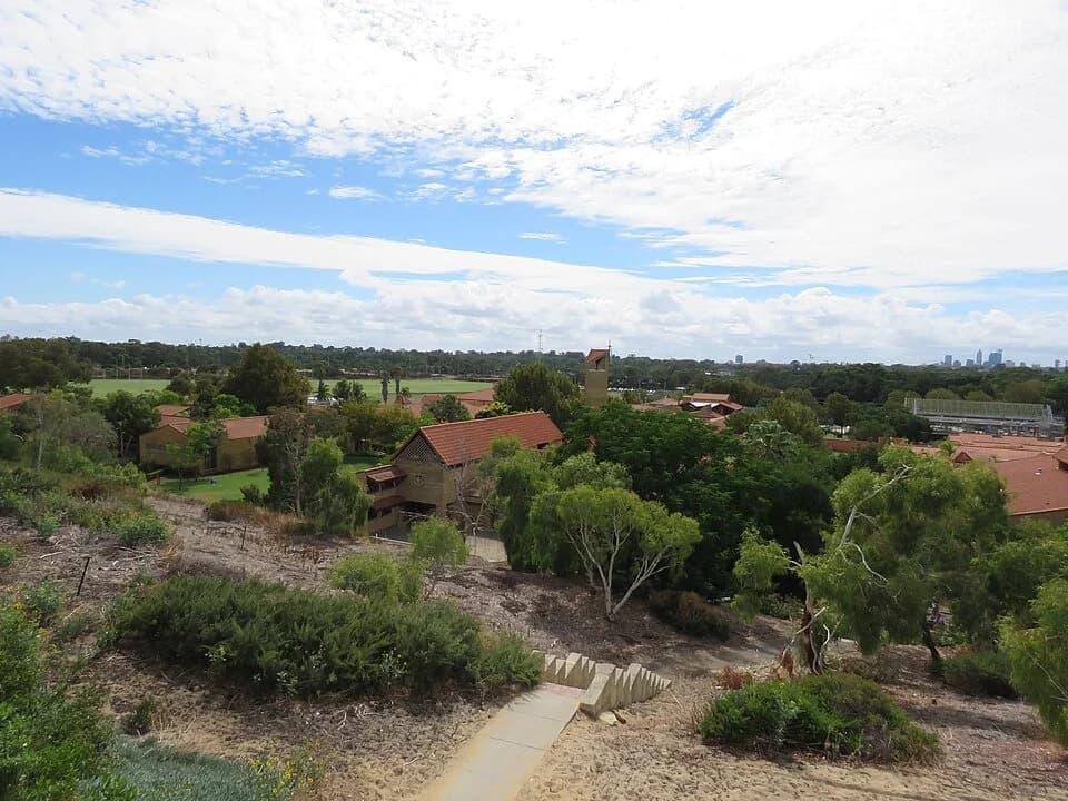 Buildings and grounds at John XXIII College in Mount Claremont