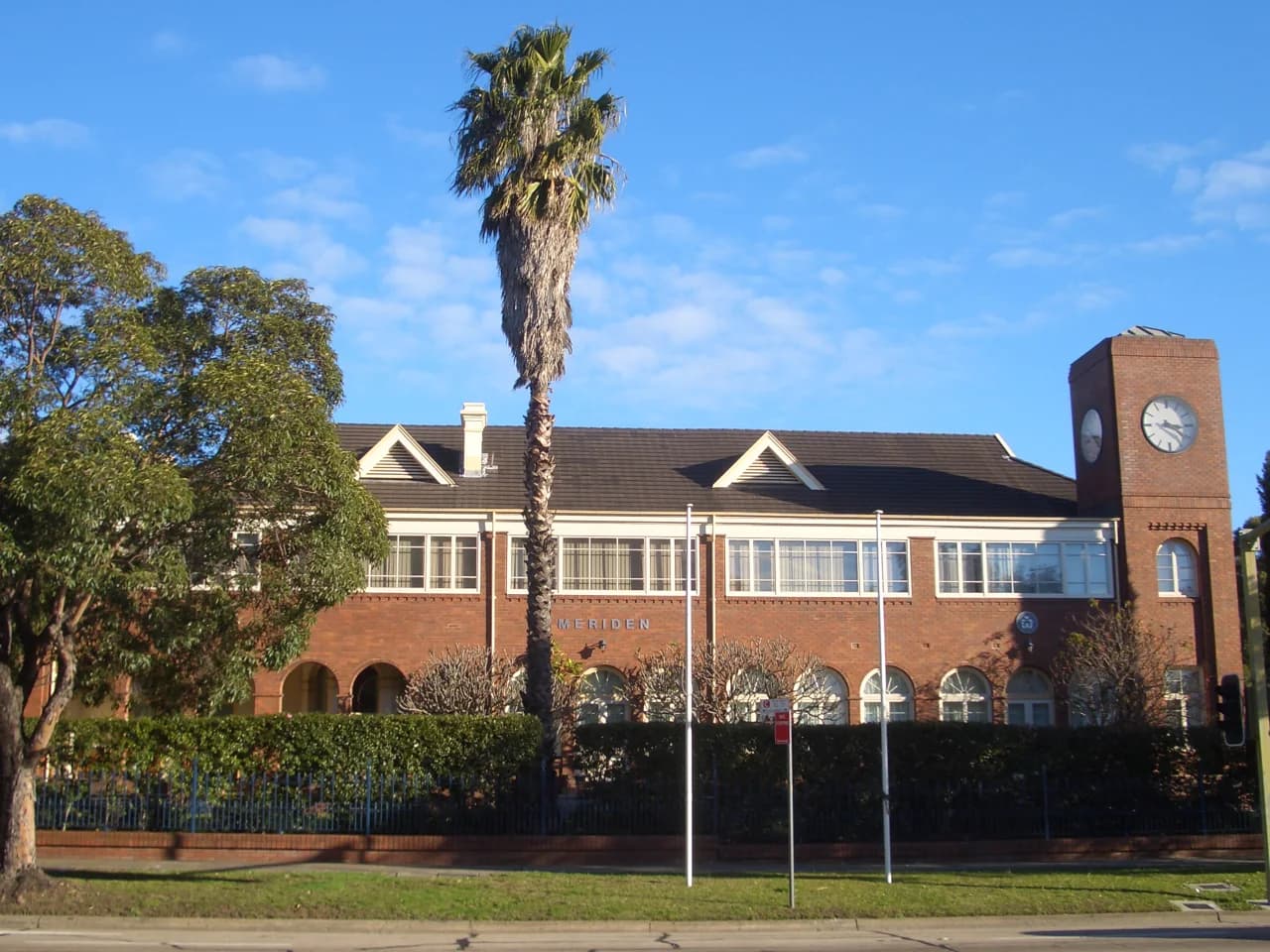 Campus buildings and grounds at Meriden School in Strathfield