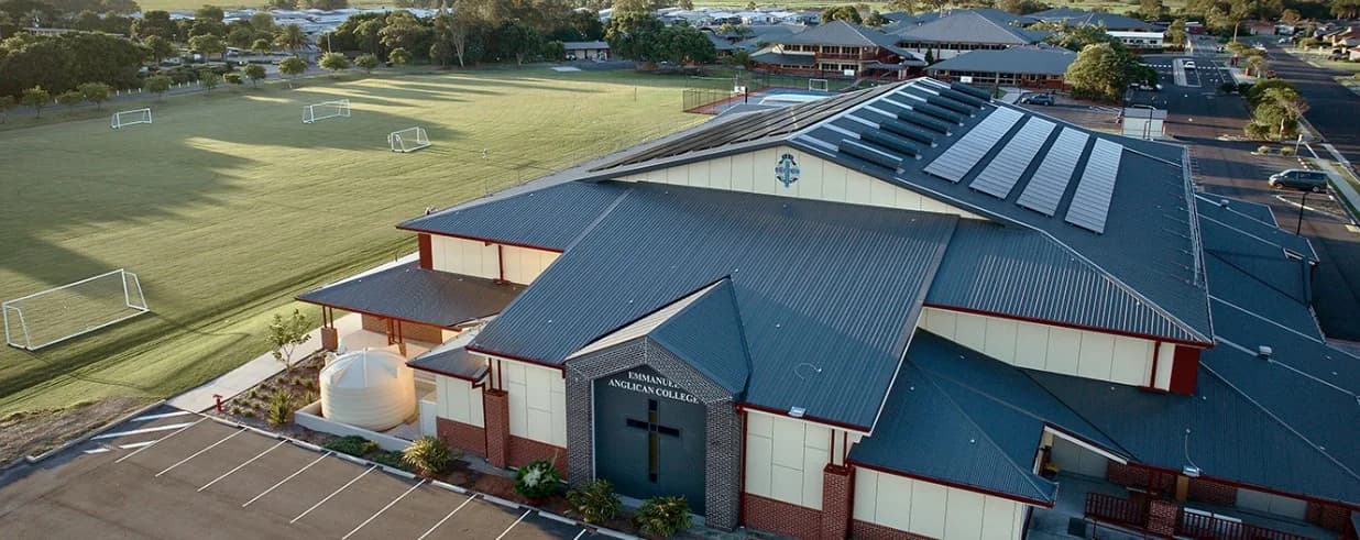 Campus buildings and grounds at Emmanuel Anglican College in Ballina
