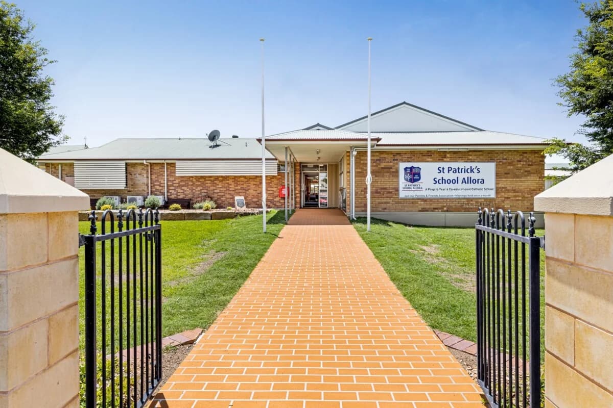 Campus buildings and grounds at St Patrick's School in Allora