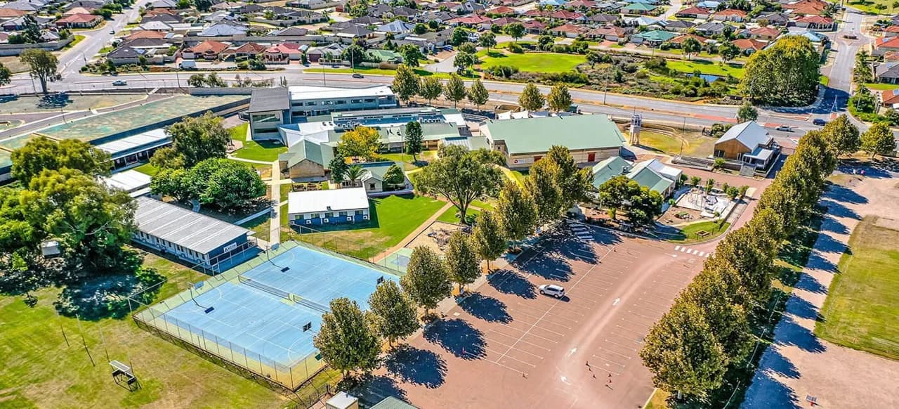 Campus buildings and grounds at The King's College in Wellard