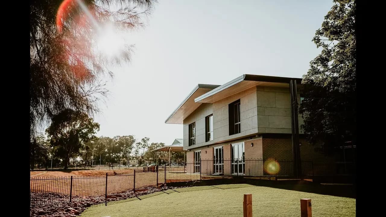 Campus buildings and grounds at Penrith Christian School in Orchard Hills