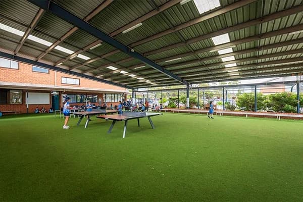 Campus buildings and grounds at Mary Immaculate Catholic Primary School in Bossley Park