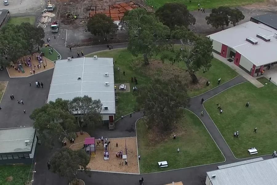 Campus buildings and grounds at Al Siraat College in Epping
