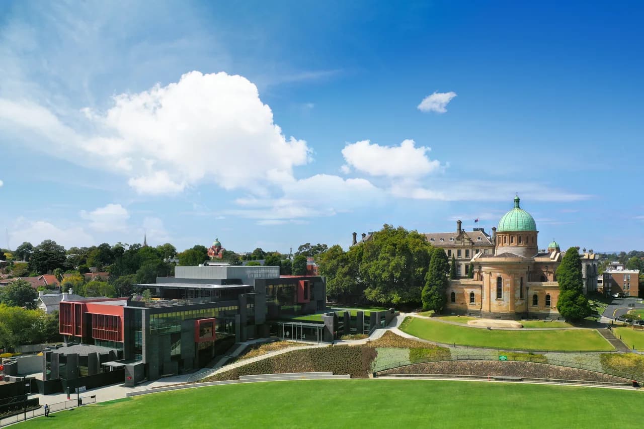 Campus buildings and grounds at Xavier College in Kew
