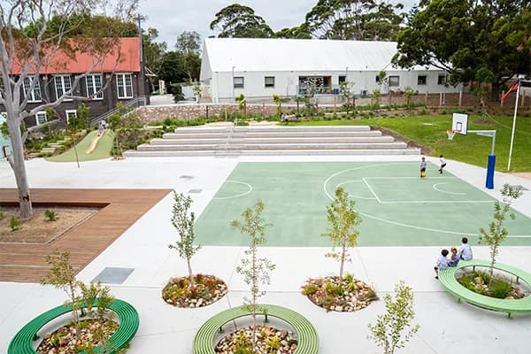 Campus buildings and grounds at St Joseph's Catholic Primary School in Rosebery